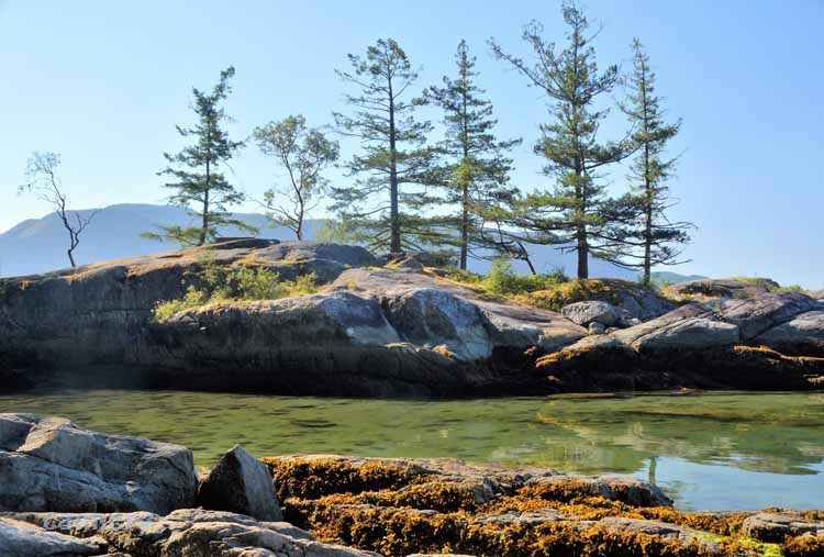 rocky bay scene